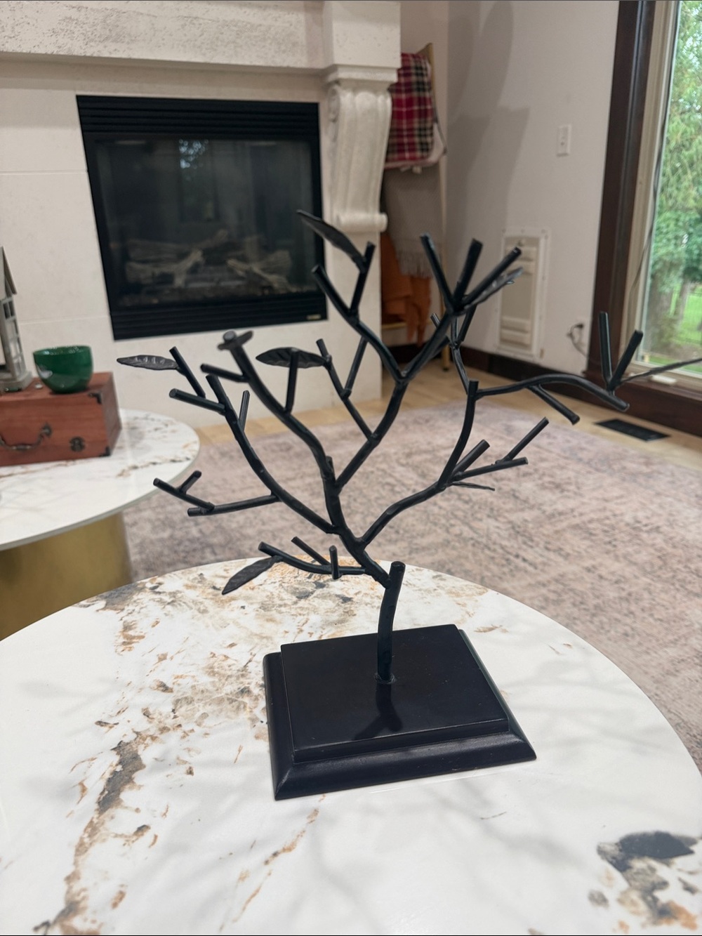 Black Decorative Jewelry Tree Stand - Unbranded
